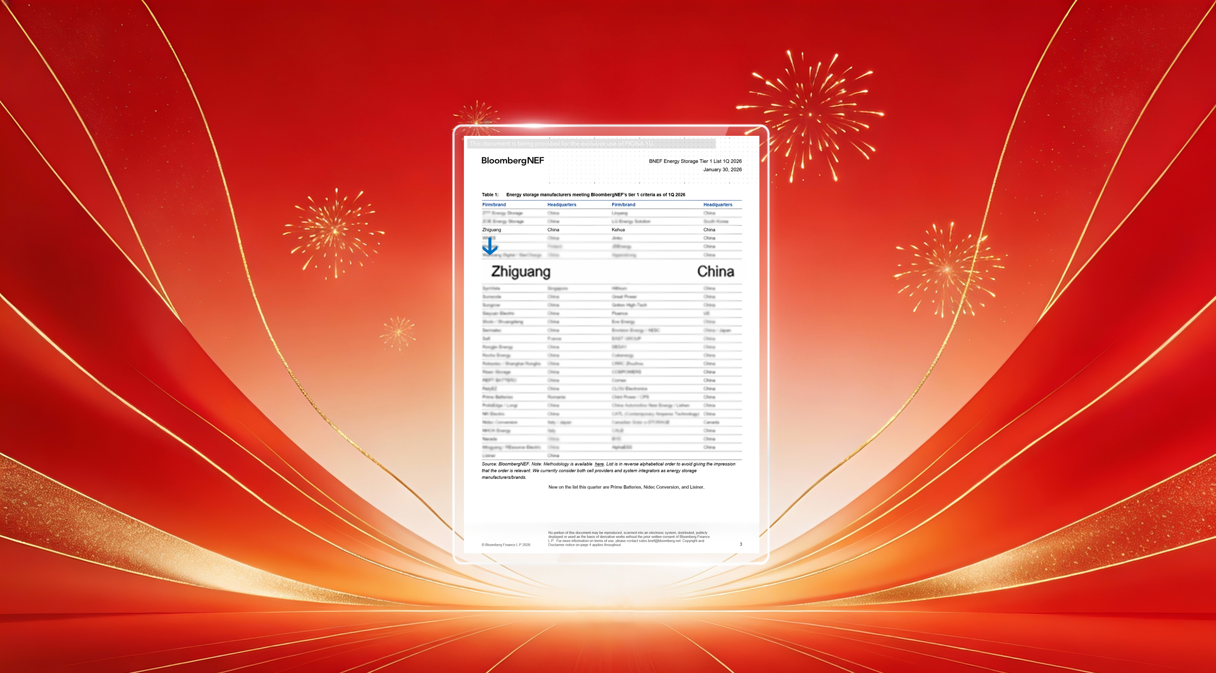 再獲國際權威認可！智光電氣再次入選BNEF儲能Tier 1榜單